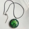 Pendentif Orgonite Malachite Arbre de Vie Pendentif orgonite malachite sur son cordon noir avec chaînette de réglage